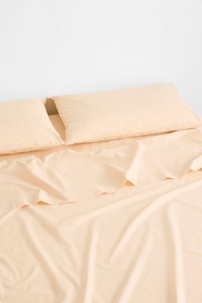 Bed Threads Organic Cotton Percale Sheet Set In Vanilla At Urban Outfitters