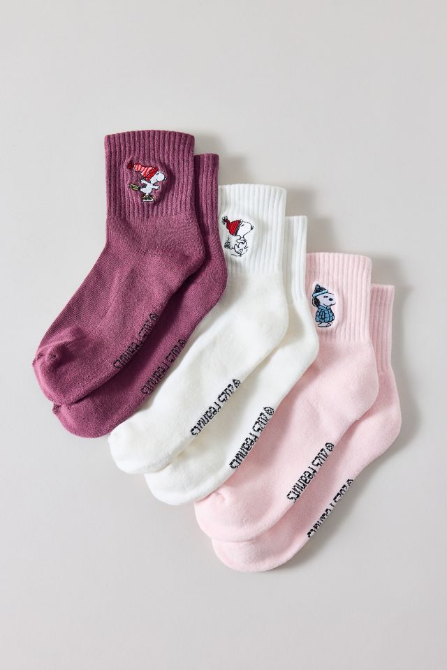 Peanuts Snoopy In Winter Crew Sock 3-Pack #1