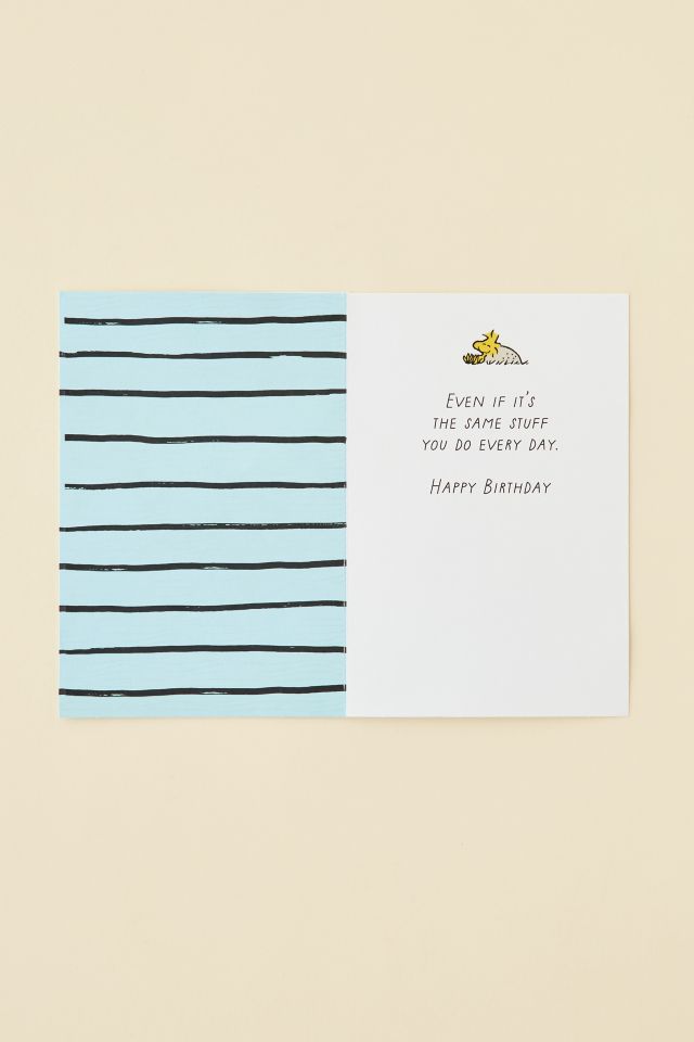 Peanuts Do What Makes You Happy Snoopy Birthday Card #1
