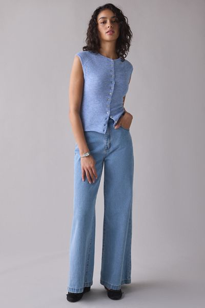 Cardigan court à manches courtes et boutons icône Kimchi Blue