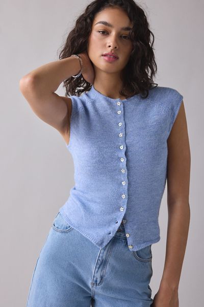 UO Sadie Sheer Cropped Cardigan | Urban Outfitters