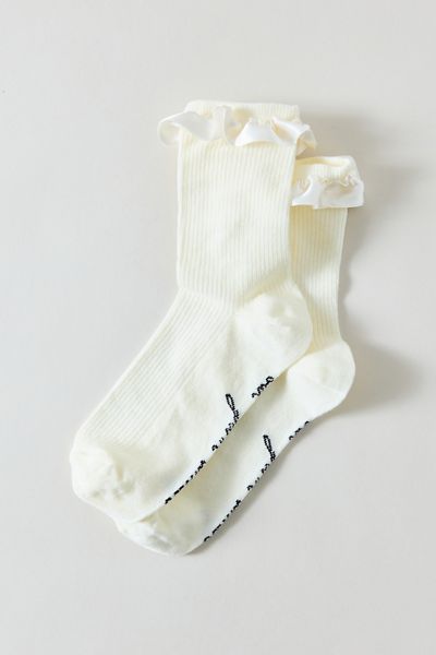 Chaussettes Out From Under à bordure en satin