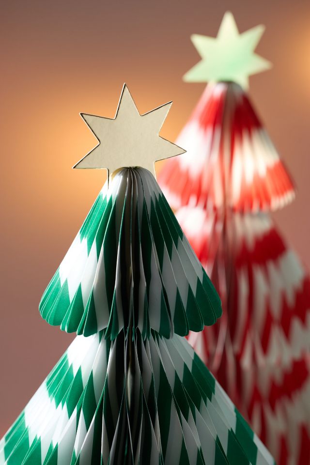 Meri Meri Striped Honeycomb Paper Tree Set #1