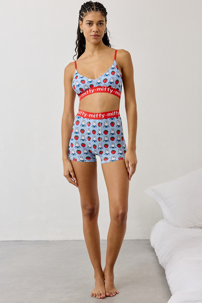 Miffy Strawberry Print Bra & Boyshort 2-Piece Set