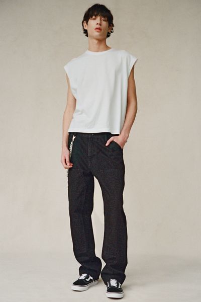 Jeans droits détendus à double genou BDG