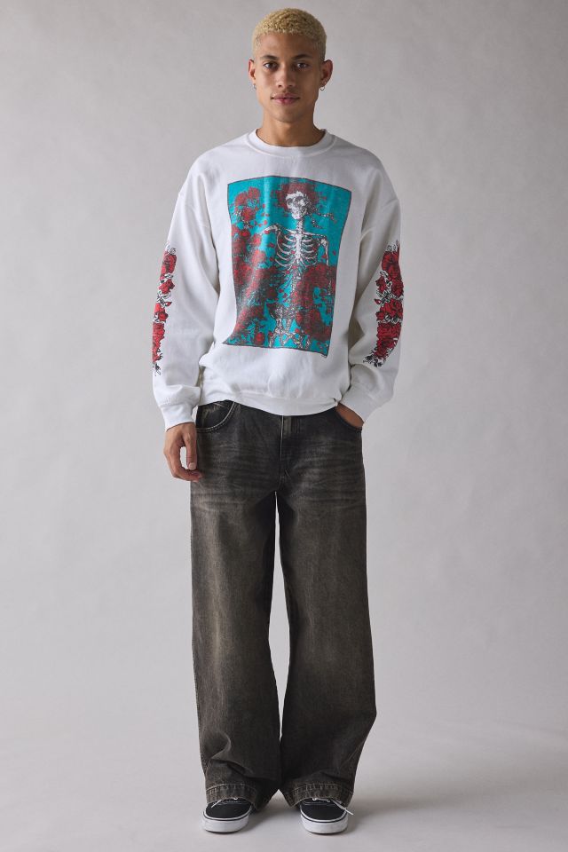 Grateful Dead Bertha Roses Graphic Crew Neck Sweatshirt #2