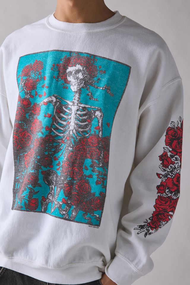 Grateful Dead Bertha Roses Graphic Crew Neck Sweatshirt #3