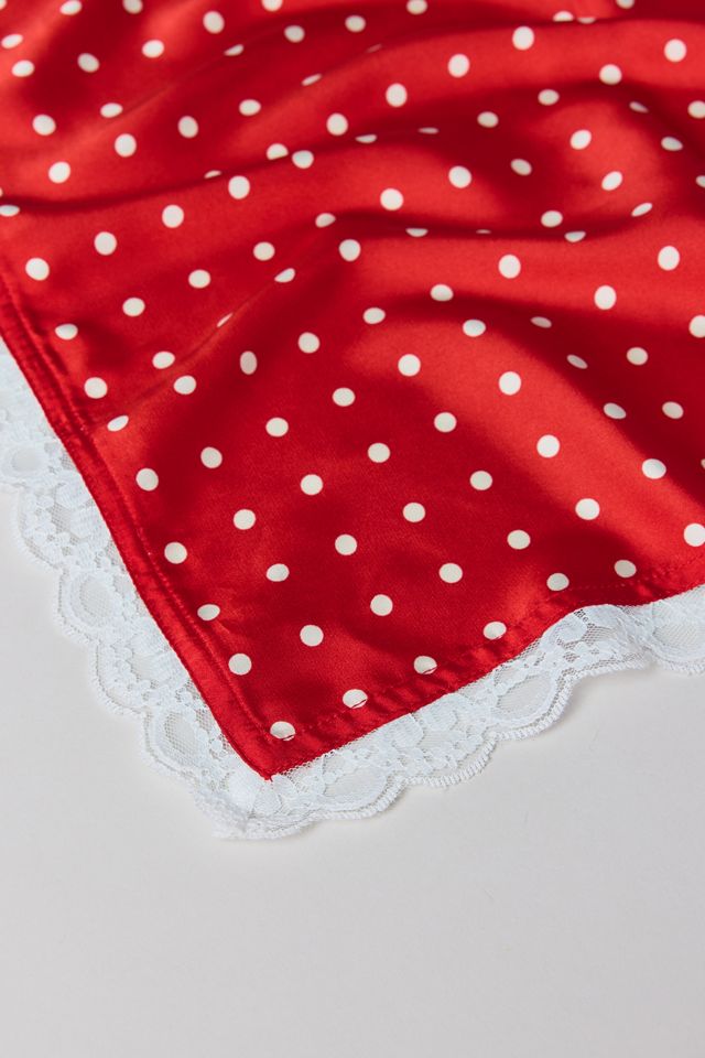 For Love & Lemons UO Exclusive Polka Dot Silky Scarf #3
