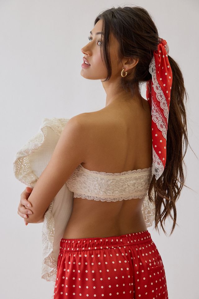 For Love & Lemons UO Exclusive Polka Dot Silky Scarf #4