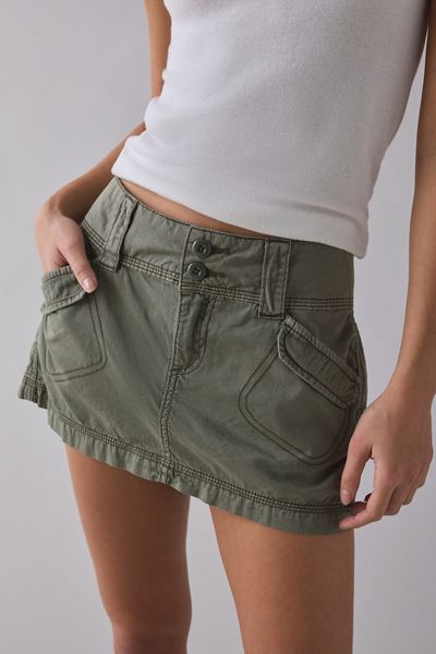 BDG Trail Star Utility Low-Rise Mini Skirt