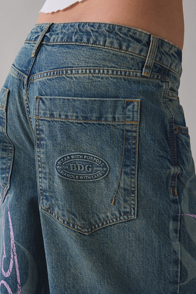 BDG Jaya Stencil Graphic Baggy Boyfriend Jean
