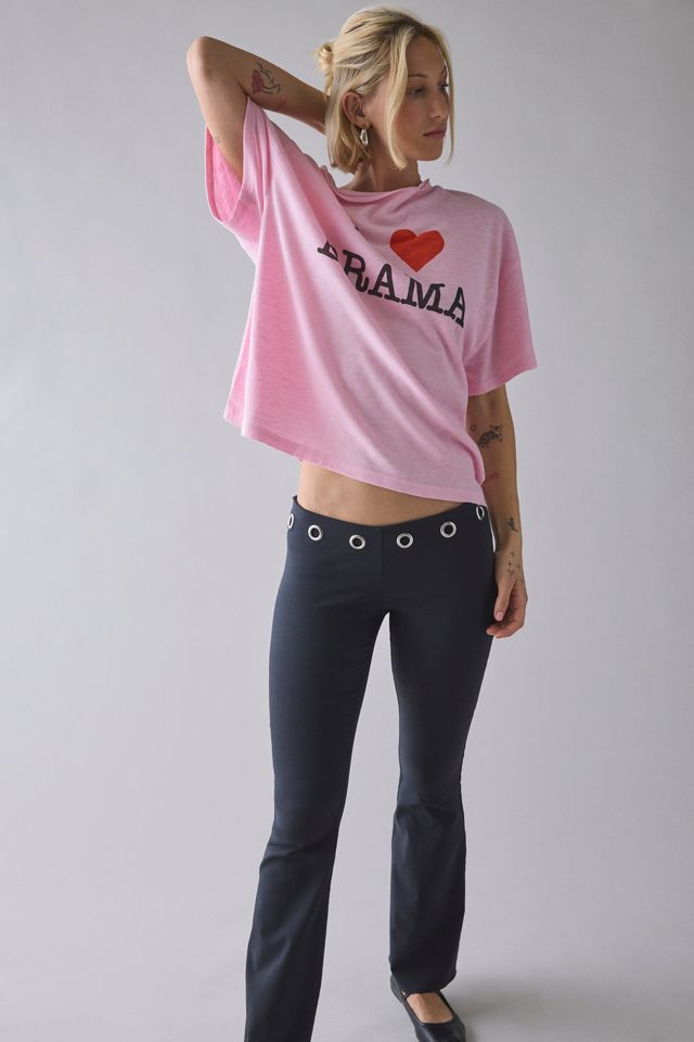 BDG Courtney Graphic Off-The-Shoulder Oversized Tee #1