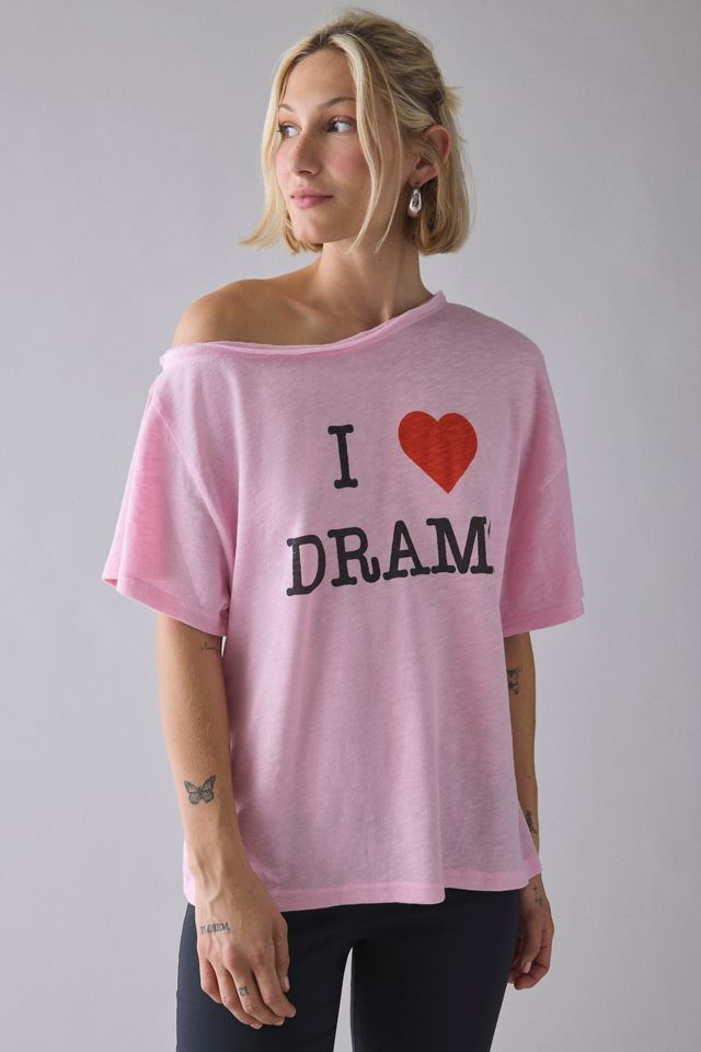 BDG Courtney Graphic Off-The-Shoulder Oversized Tee #3