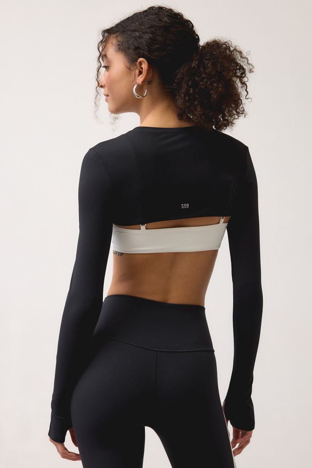Splits59 Amelia Airweight Lite Long Sleeve Shrug Top #3