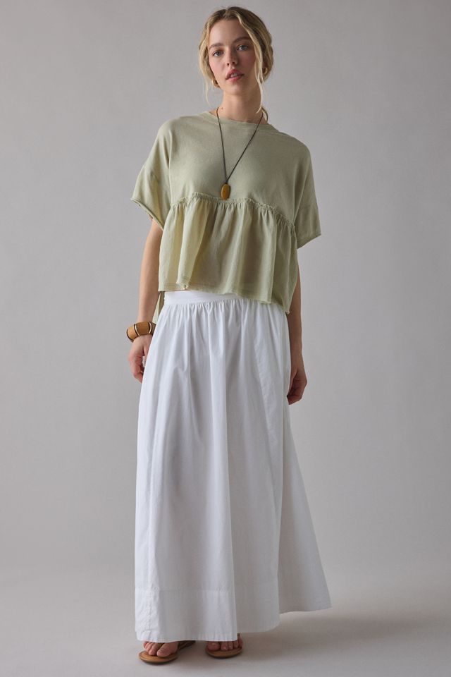 BDG Holly Short Sleeve Cropped Babydoll Tee #3