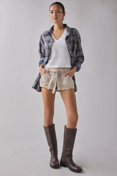 BDG Redwood Utility Tie-Waist Micro Shorts