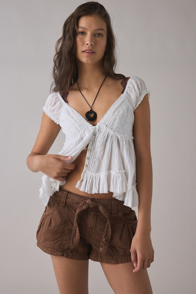 BDG Redwood Utility Tie-Waist Micro Short | Urban Outfitters