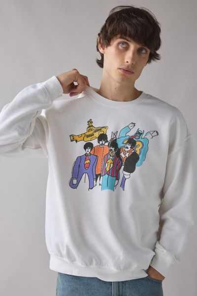 Beatles Yellow Submarine Graphic Crew Neck Sweatshirt