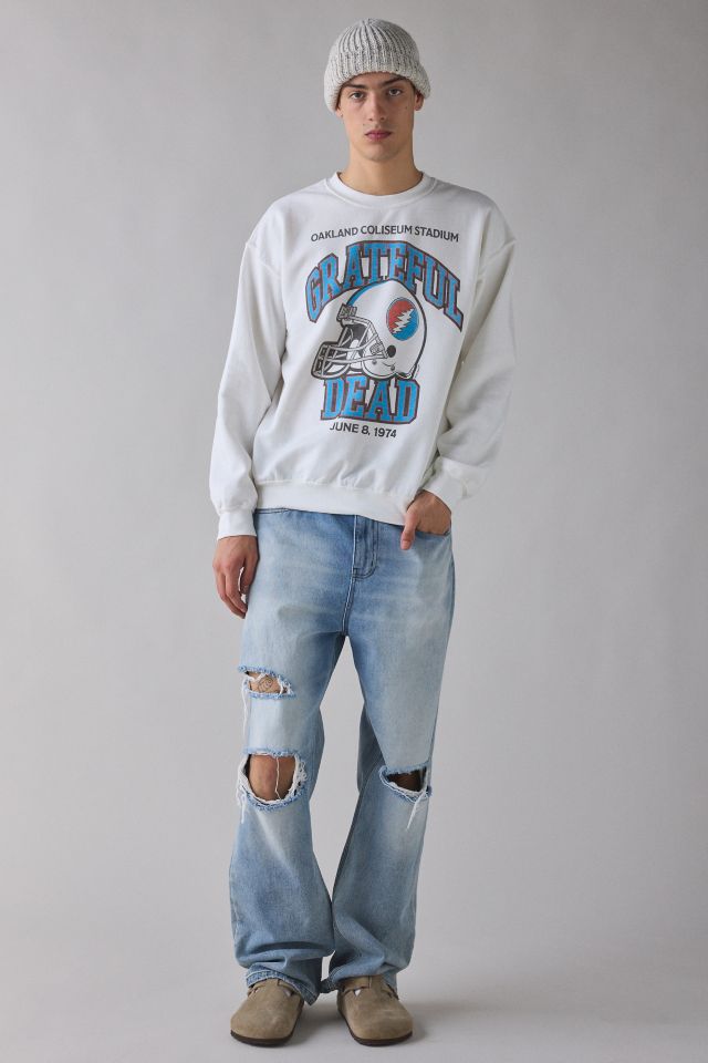 Grateful Dead Helmet Graphic Crew Neck Sweatshirt #2