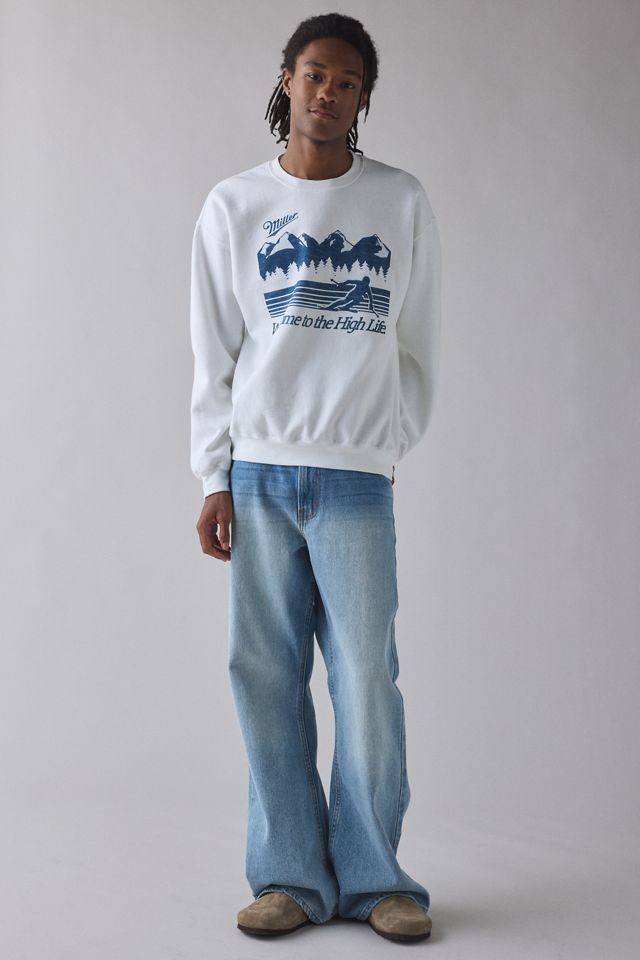 Miller Welcome To The High Life Graphic Crew Neck Sweatshirt #2