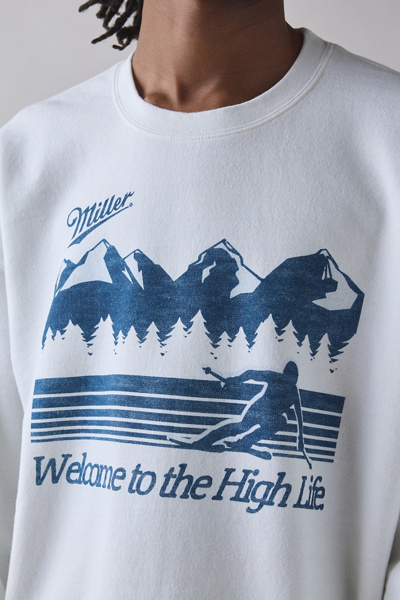 Miller Welcome To The High Life Graphic Crew Neck Sweatshirt