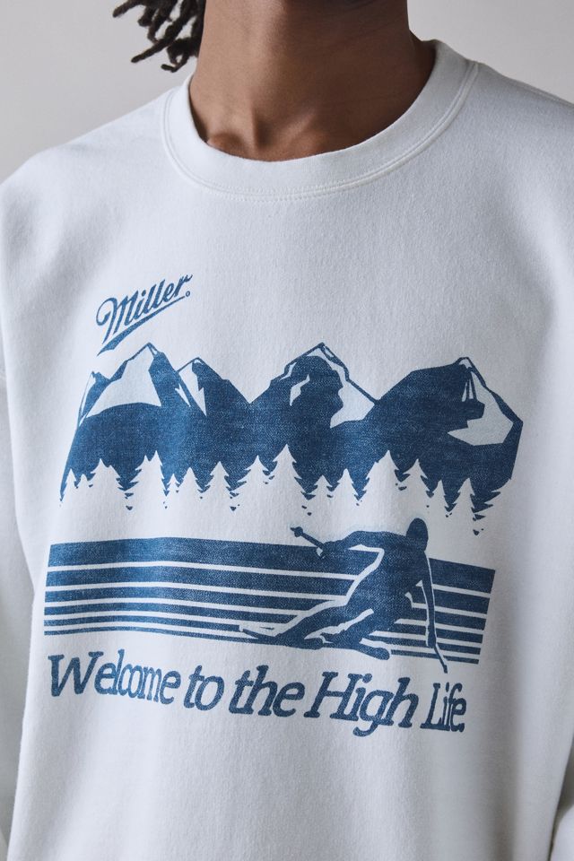 Miller Welcome To The High Life Graphic Crew Neck Sweatshirt #3