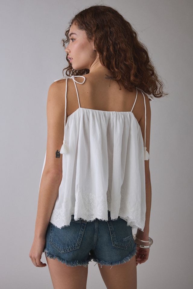 Kimchi Blue Amelia Lace Trim Tie-Strap Babydoll Cami #1