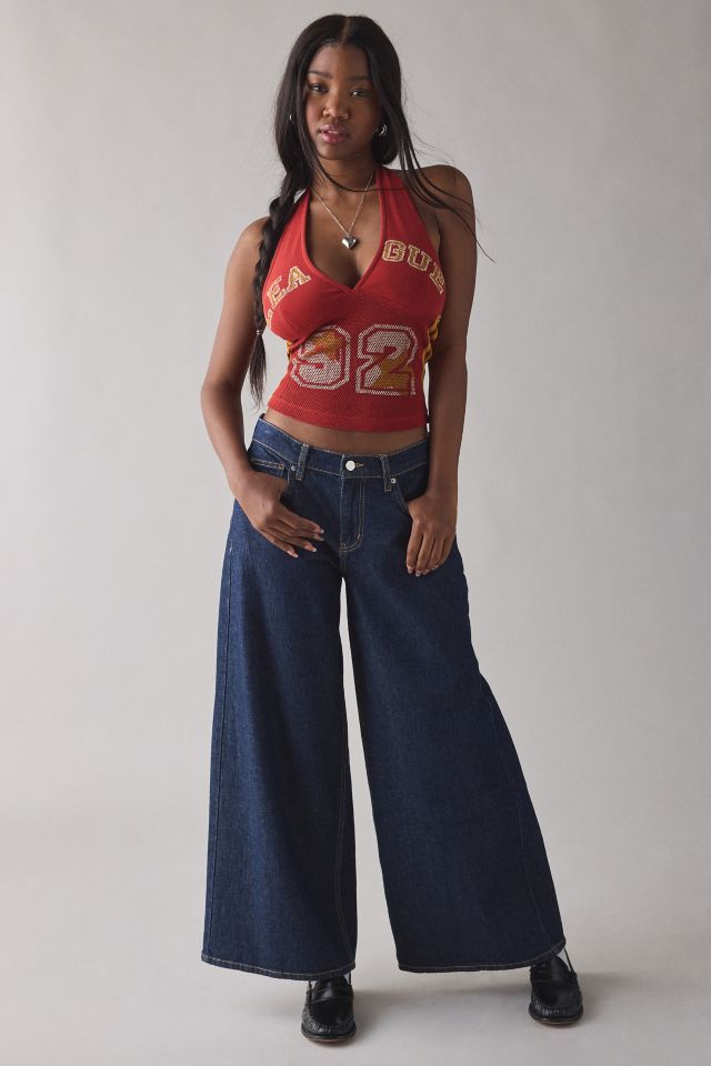 League 92 Graphic Airtex Mesh Halter Jersey Tank Top #2