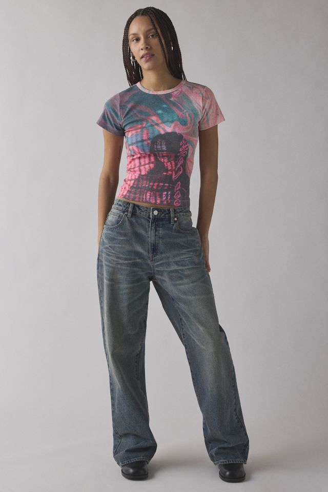 Neon Photoreal Graphic Baby Tee #1