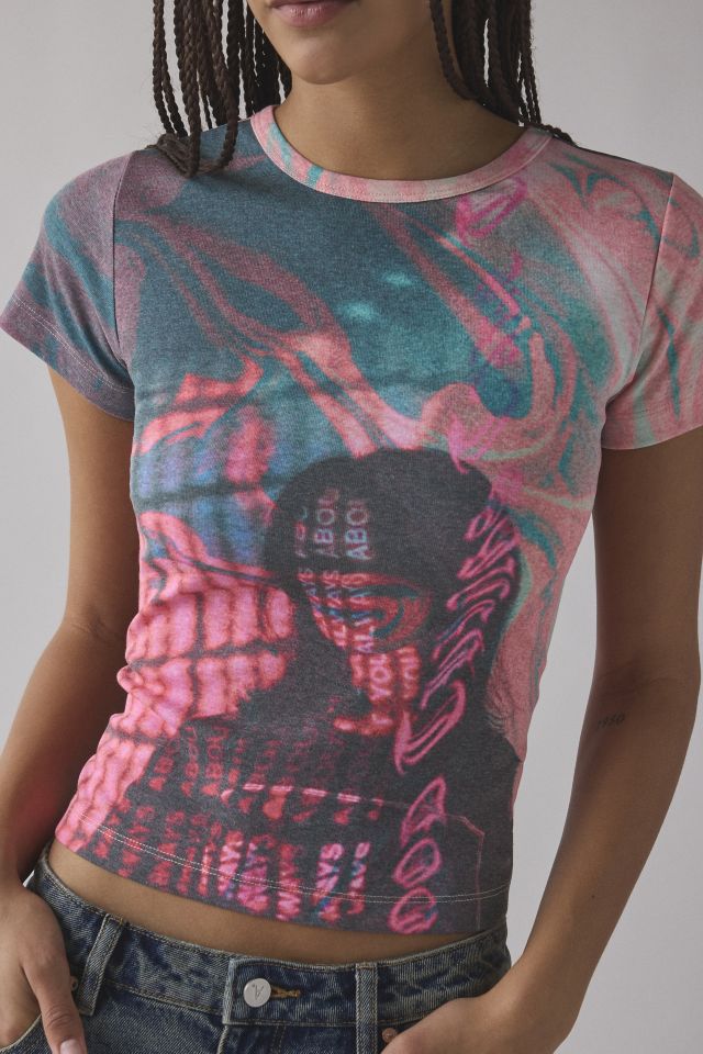 Neon Photoreal Graphic Baby Tee #2