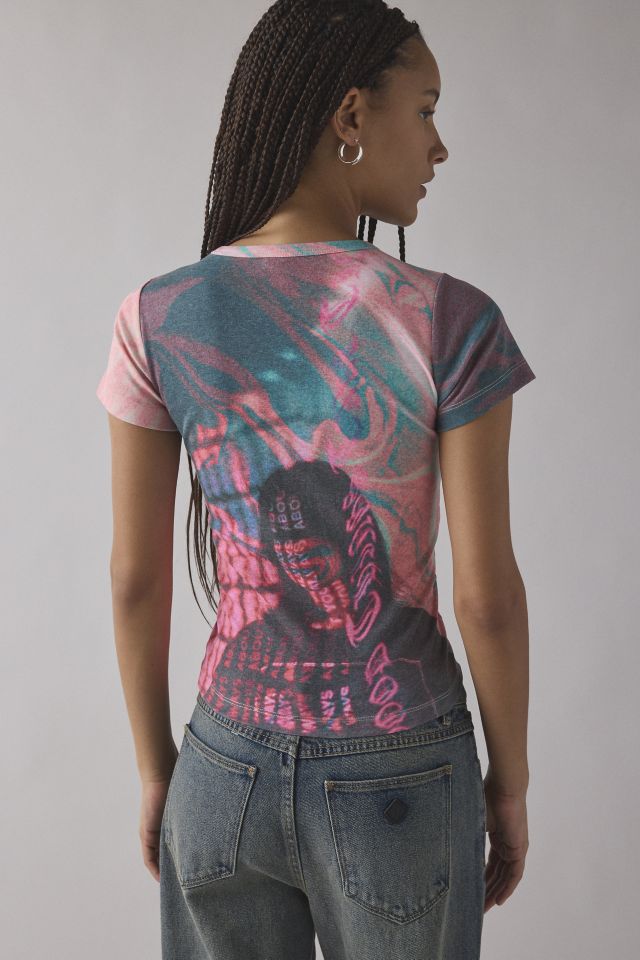 Neon Photoreal Graphic Baby Tee #3