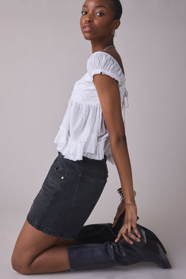 Short en denim taille mi-haute Indie BDG #1