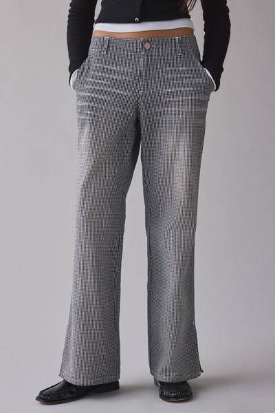 Bdg Silverlake Mid-rise Straight Leg Pant In Black, Women's At Urban Outfitters In Gray