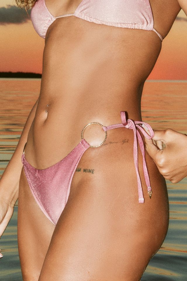 GUESS Iris Shimmer Ombre O-Ring Bikini Bottoms #1