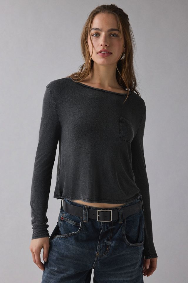 T-shirt à manches longues en jersey tricoté BDG Bowery Harper #1