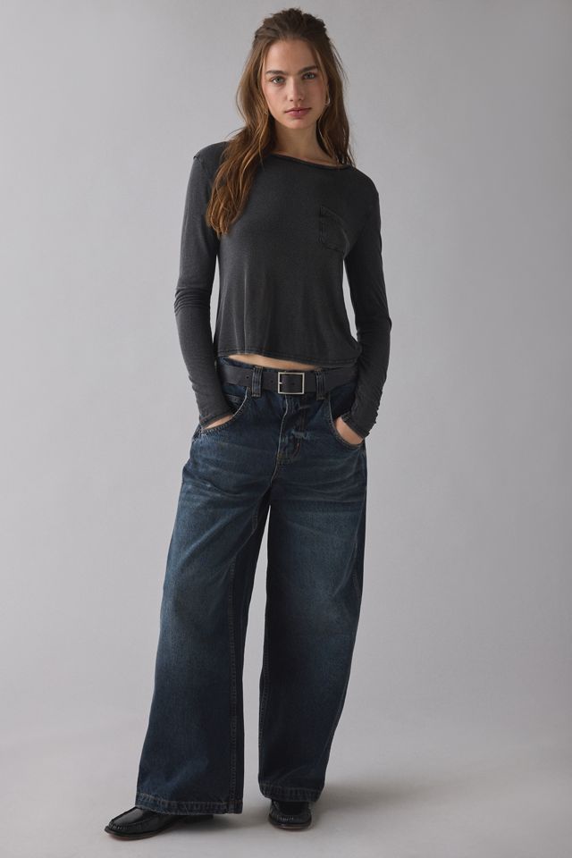 T-shirt à manches longues en jersey tricoté BDG Bowery Harper #2