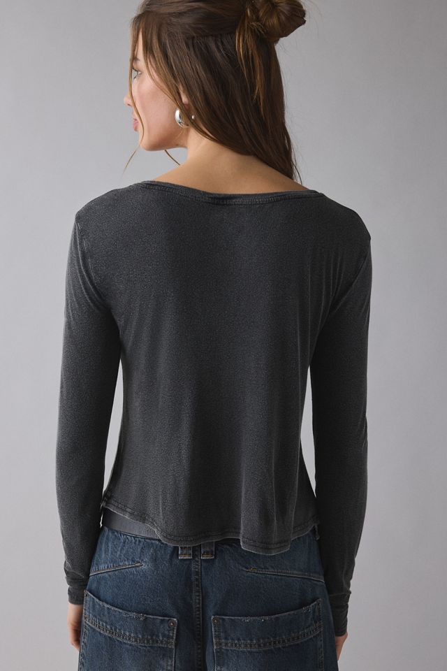 T-shirt à manches longues en jersey tricoté BDG Bowery Harper #3