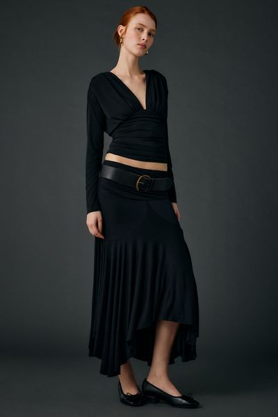 Tuft Luck X Kimchi Blue Tiered Midi Skirt | Urban Outfitters