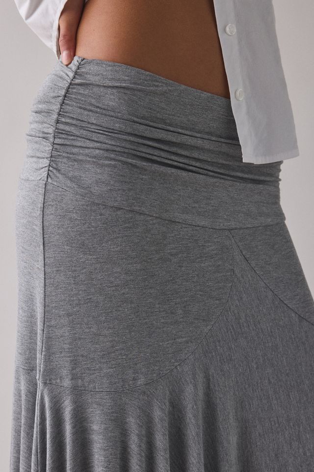 Kimchi Blue Jessica Jersey Knit Low-Rise Asymmetric Midi Skirt #2