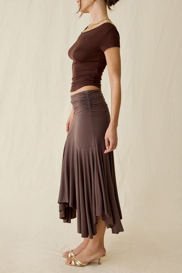 Kimchi Blue Jessica Asymmetric Low-Rise Midi Skirt #3