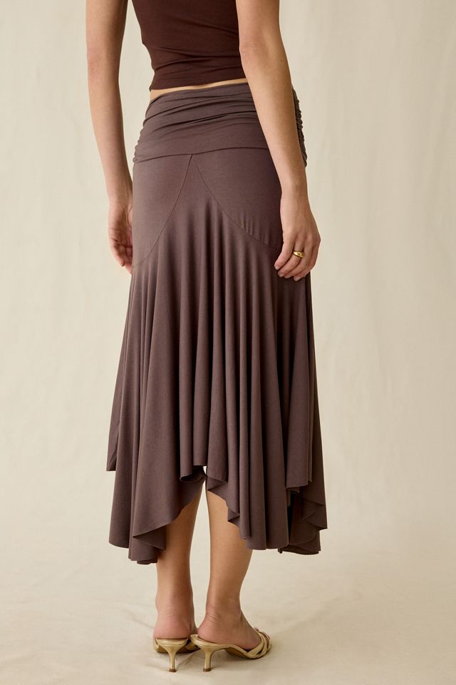 Kimchi Blue Jessica Asymmetric Low-Rise Midi Skirt #4