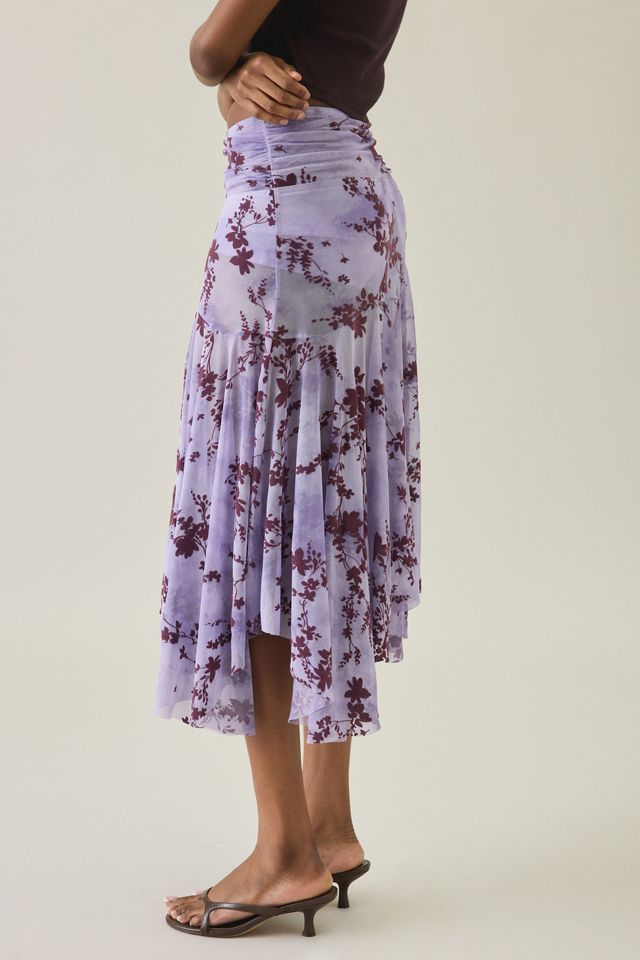 Kimchi Blue Jessica Asymmetric Low-Rise Midi Skirt #4