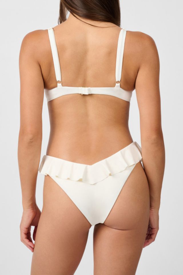 WeWoreWhat Ruffle Balconette Bikini Top #3