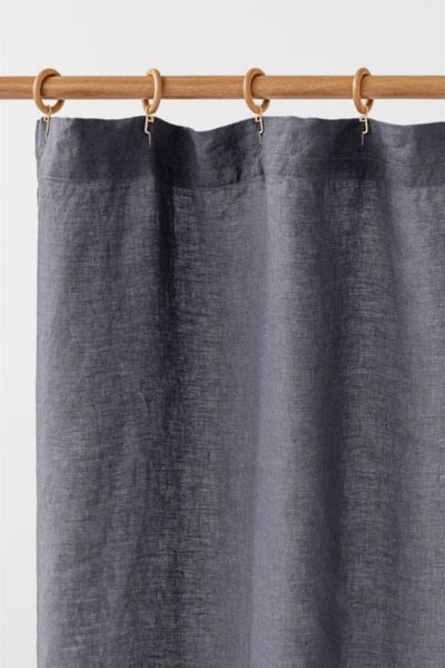 Magiclinen Shower Curtain In Charcoal Grey At Urban Outfitters In Gray