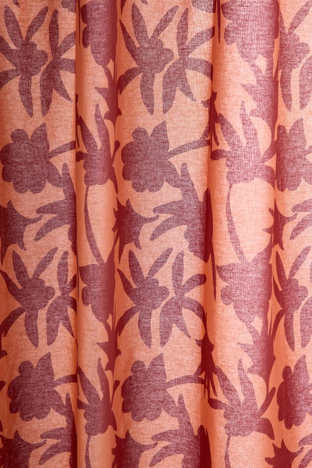 Natalia Botanical Patterned Shower Curtain #1