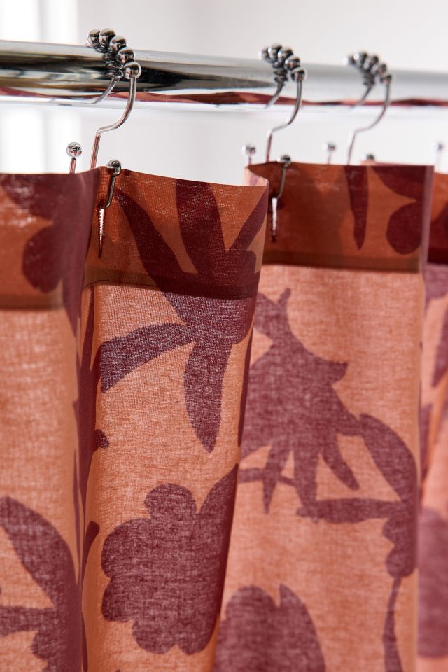 Natalia Botanical Patterned Shower Curtain #2