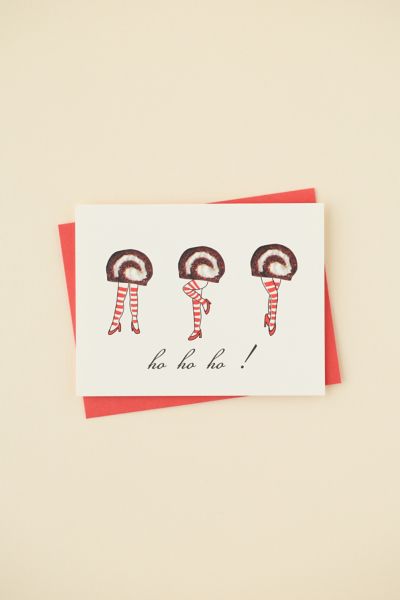 ILOOTPAPERIE Ho Ho Ho Cake Holiday Greeting Card