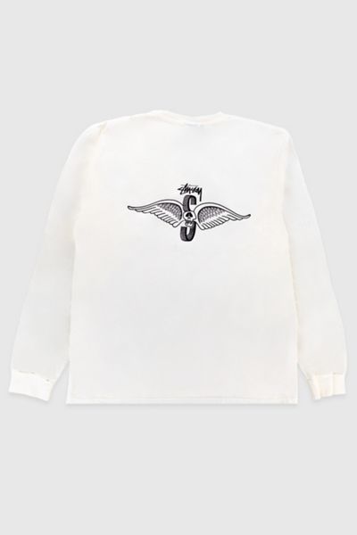 Stussy Skull Wings LS Tee Pigment Dyed