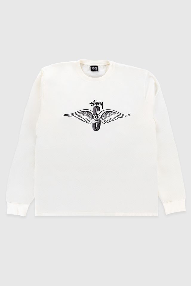 トップス Stussy Skull Wings LS Tee Pigment Dyed M Stussy Skull Wings LS Tee Pigment Dyed | Urban Outfitters