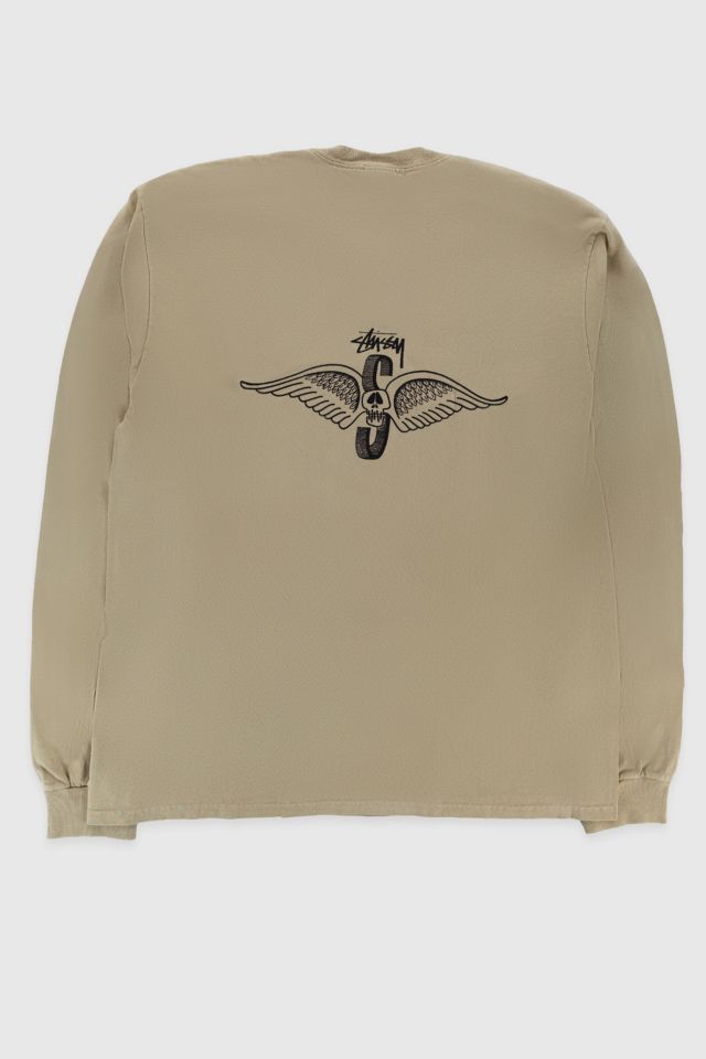 Stussy Skull Wings LS Tee Pigment Dyed #1